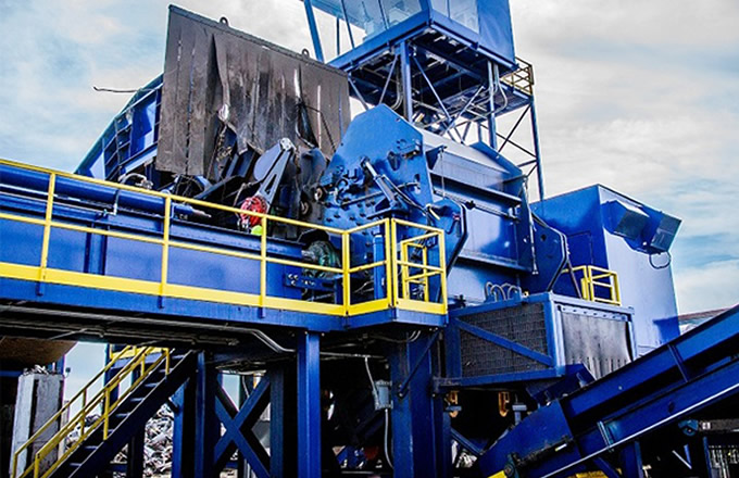 山東鐵片破碎機客戶案例